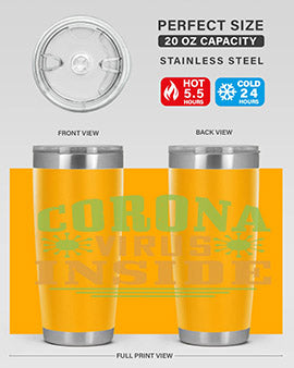 coronavirus inside Style 2#- corona virus- Tumbler