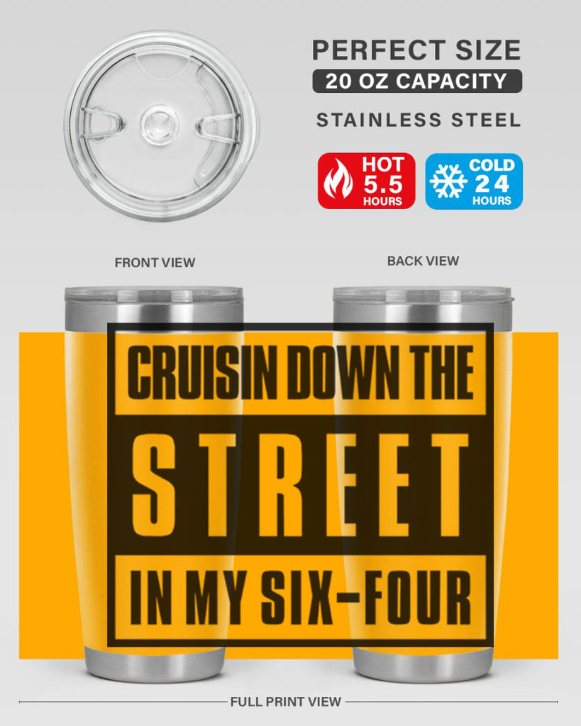 cruisin down the street 181#- black words phrases- Cotton Tank
