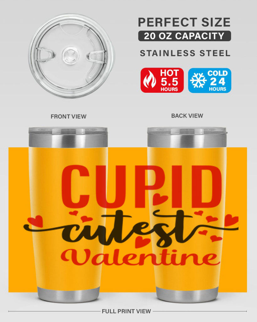 cupid cutest valentine 80#- valentines day- Tumbler