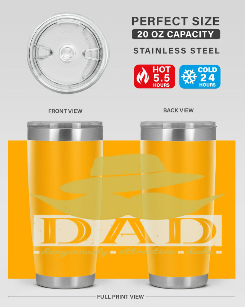 dad dangerously attractive 242#- fathers day- Tumbler
