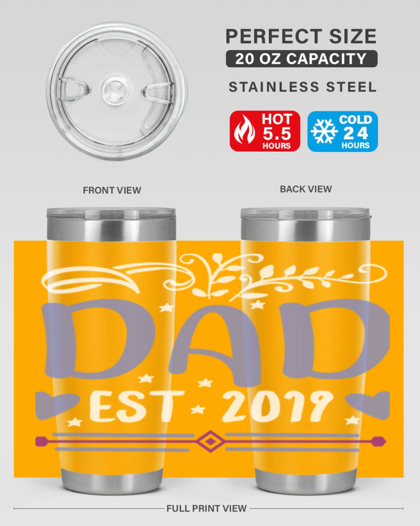 dad est 100#- fathers day- Tumbler