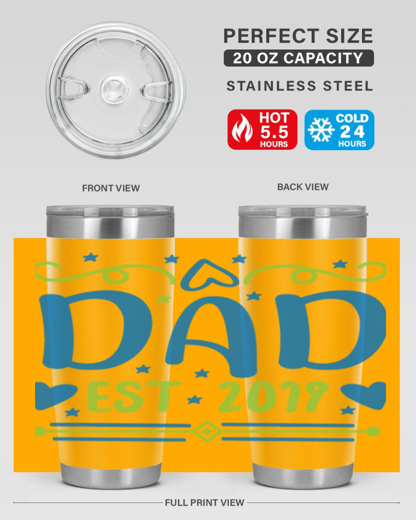 dad est 99#- fathers day- Tumbler
