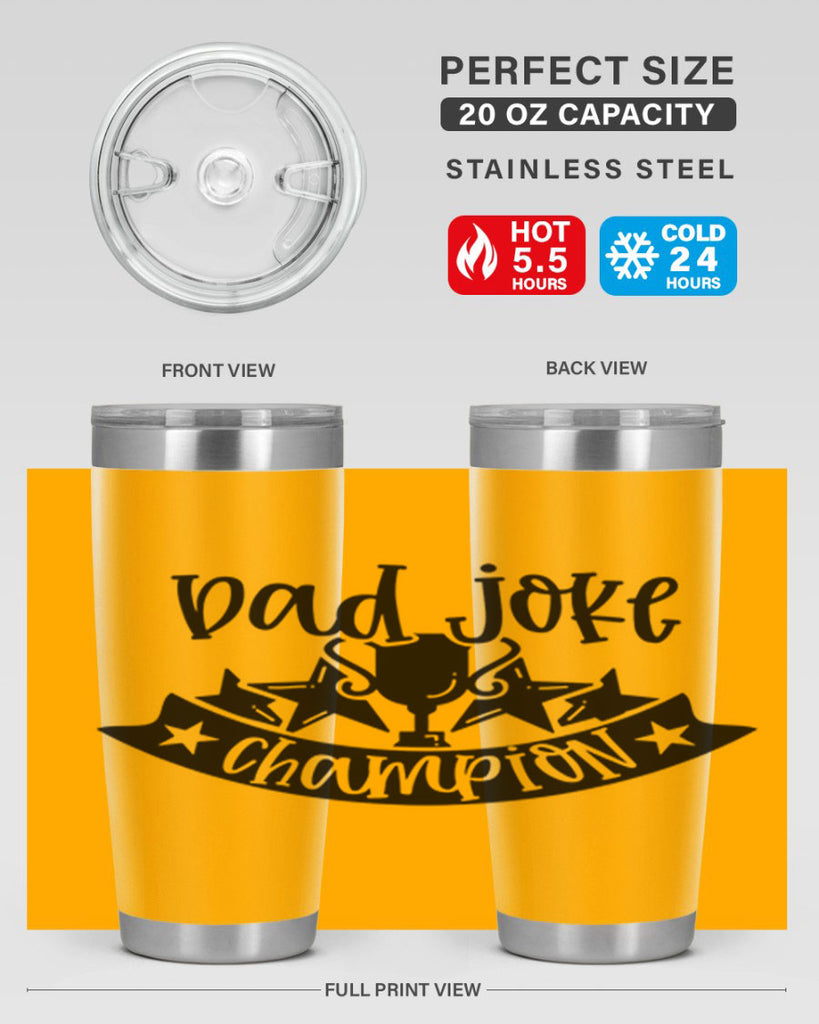 dad joke champion 66#- fathers day- Tumbler