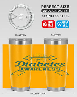 diabetes awareness Style 3#- diabetes- Tumbler