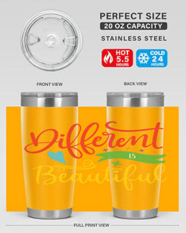 different is beautiful Style 11#- autism- Tumbler