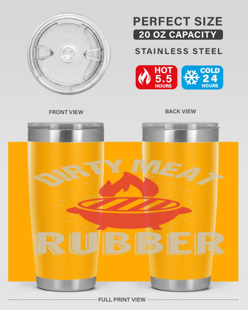 dirty meat rubber 46#- bbq- Tumbler
