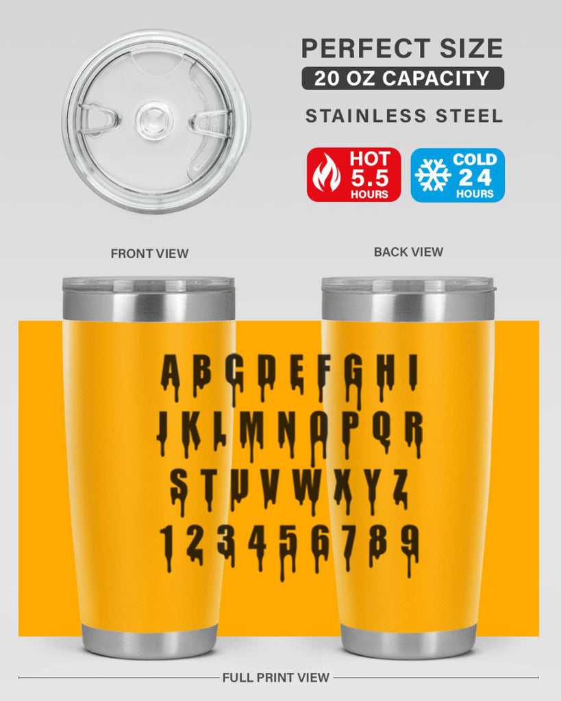 drip font 164#- black words phrases- Cotton Tank