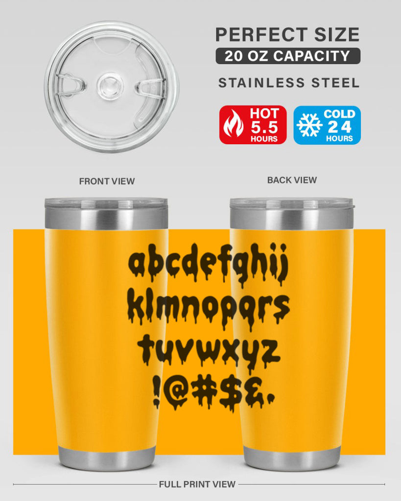 dripping lowercase 162#- black words phrases- Cotton Tank