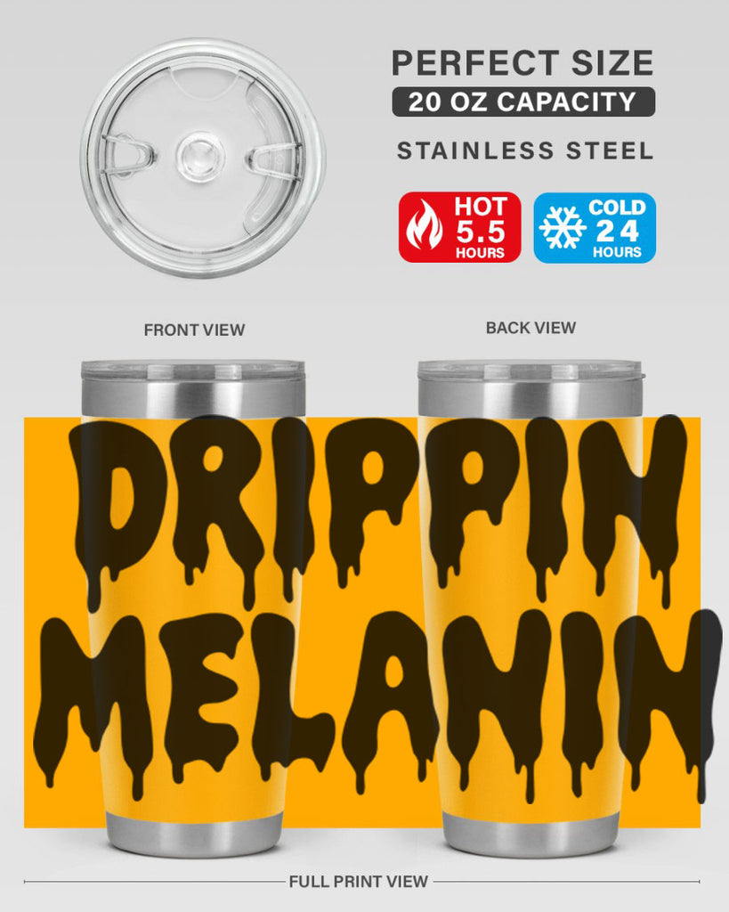 drippinmelanin  160#- black words phrases- Cotton Tank