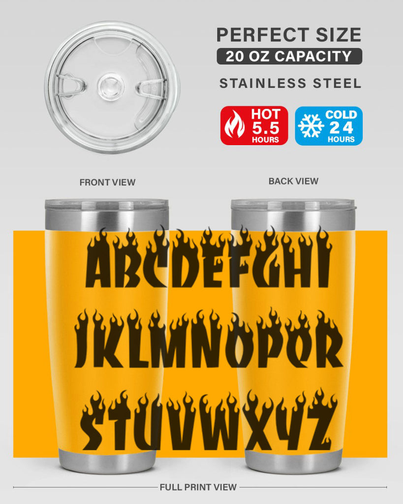 flame font 153#- black words phrases- Cotton Tank