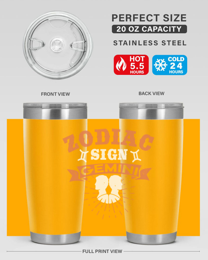 gemini 246#- zodiac- Tumbler