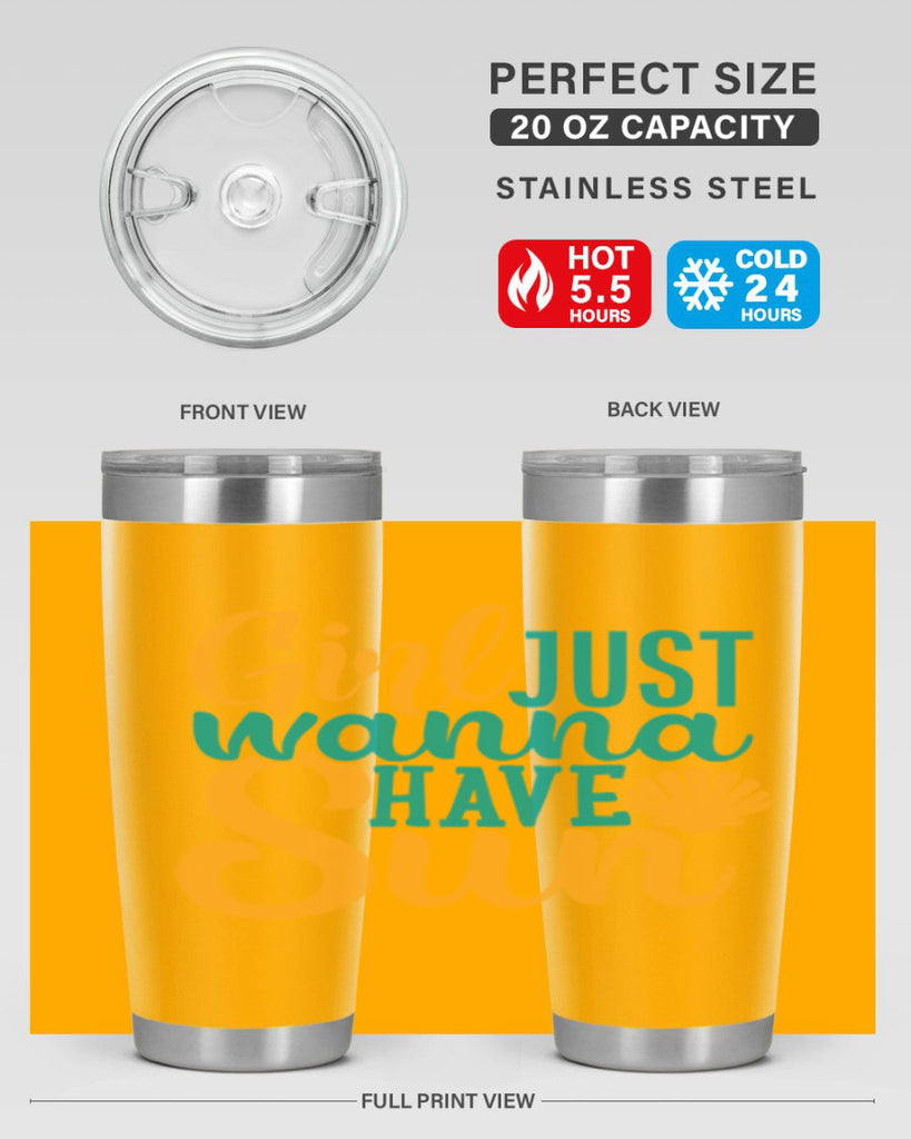 girls just wanna have sun Style 101#- summer- Tumbler