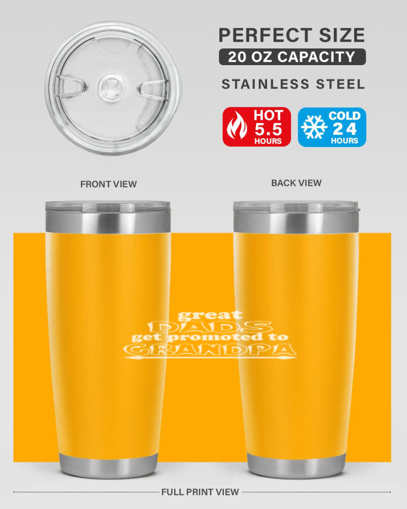 great dads get promoted to 10#- dad- Tumbler