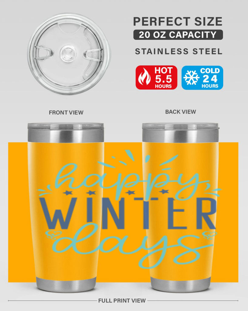 happy winter days 121#- winter- Tumbler