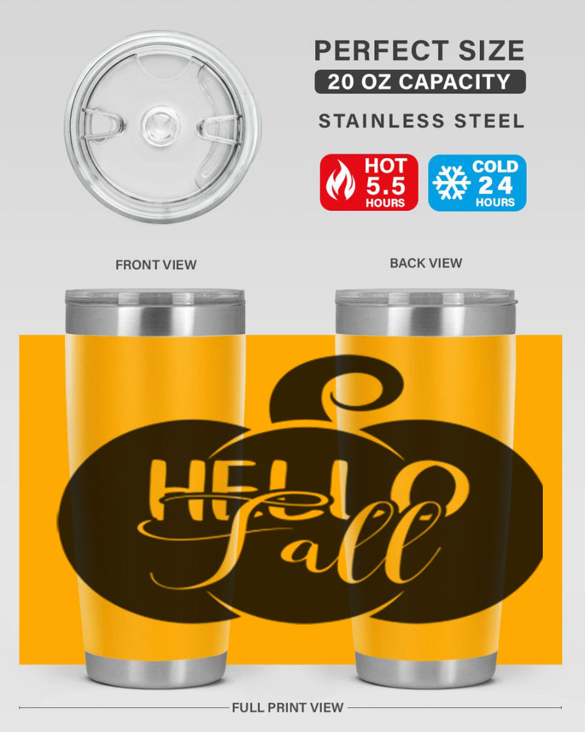 hello fall 275#- fall- Tumbler