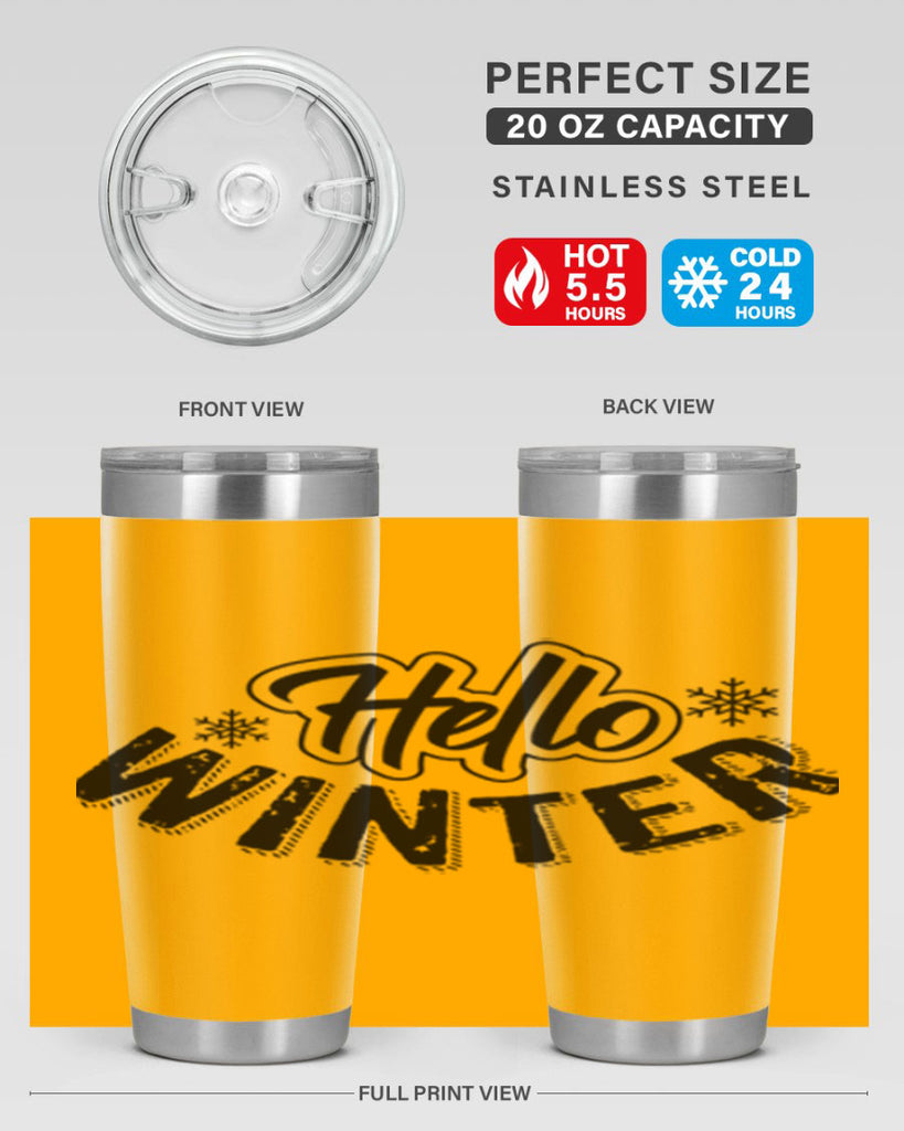 hello winter 169#- winter- Tumbler
