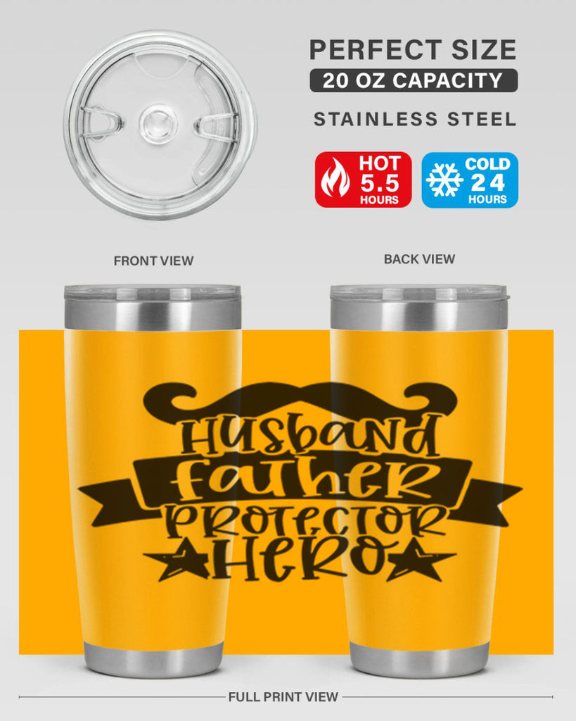 husband father protector hero 46#- fathers day- Tumbler
