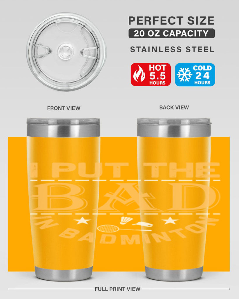i 1056#- badminton- Tumbler