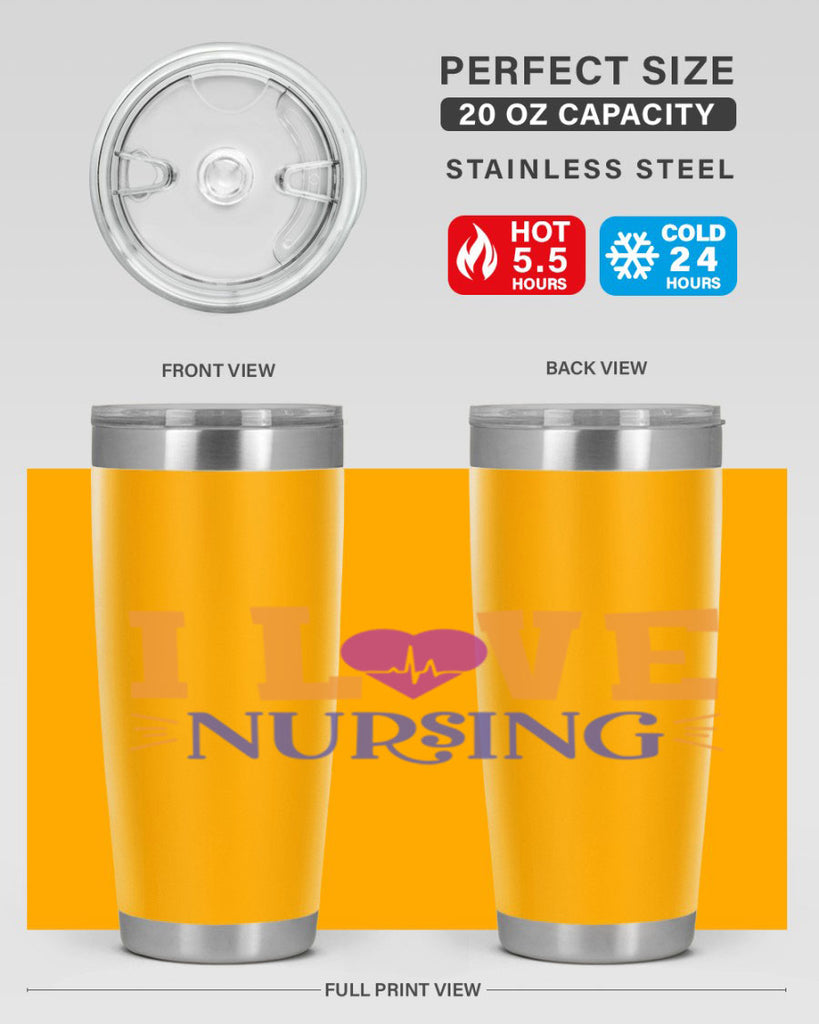 i love nursing Style 379#- nurse- tumbler