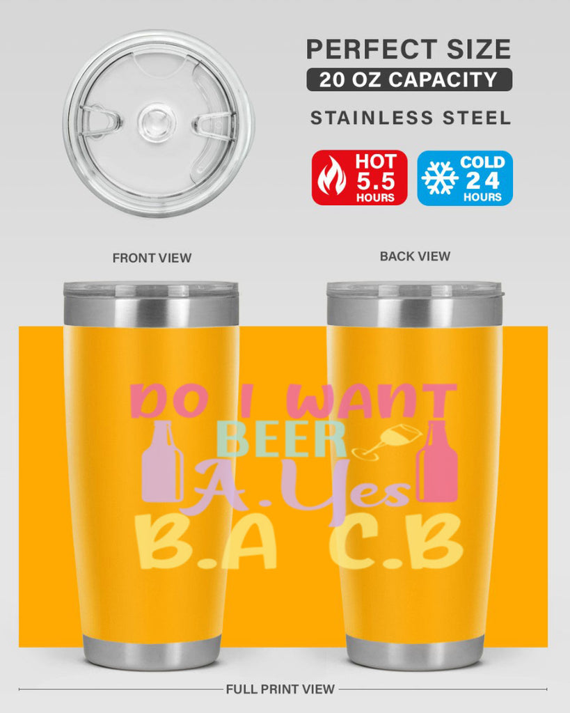 i want beer ayes ba cb 142#- beer- Tumbler