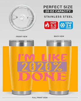 im like done Style 50#- corona virus- Tumbler