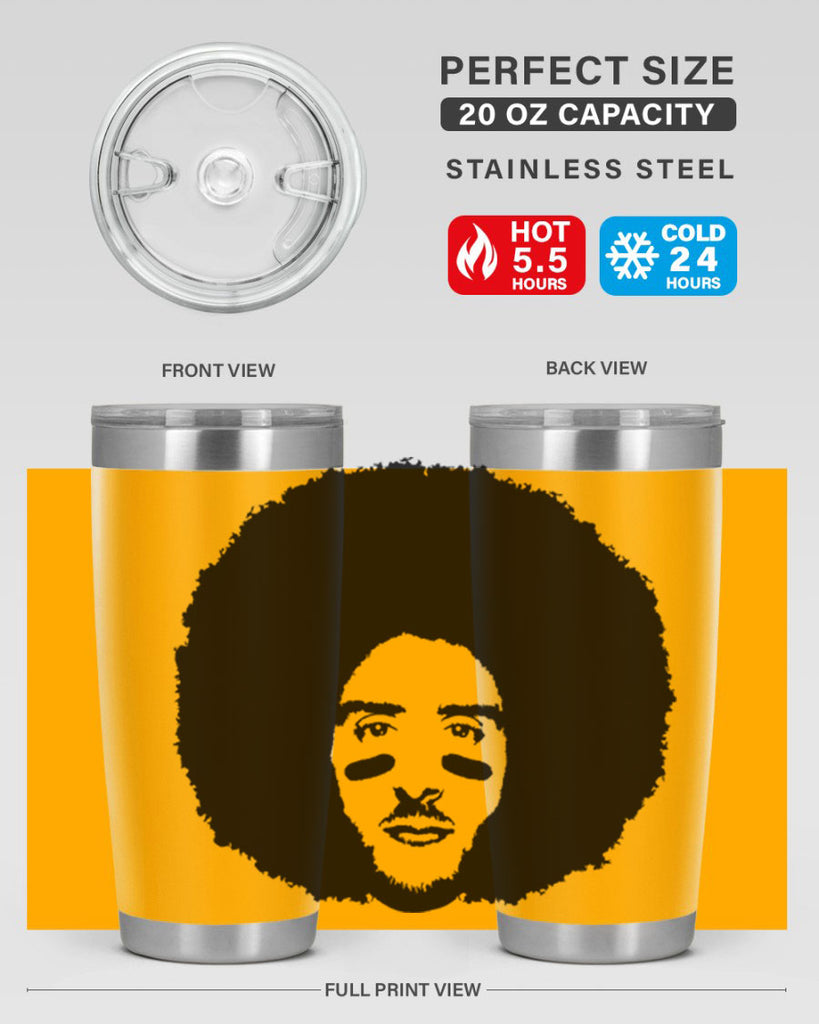 kaepernick 23#- black men - boys- tumbler