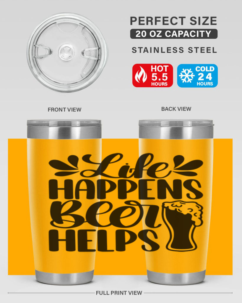 life happens beer helps 28#- beer- Tumbler