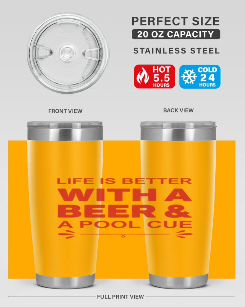 life is better 64#- beer- Tumbler