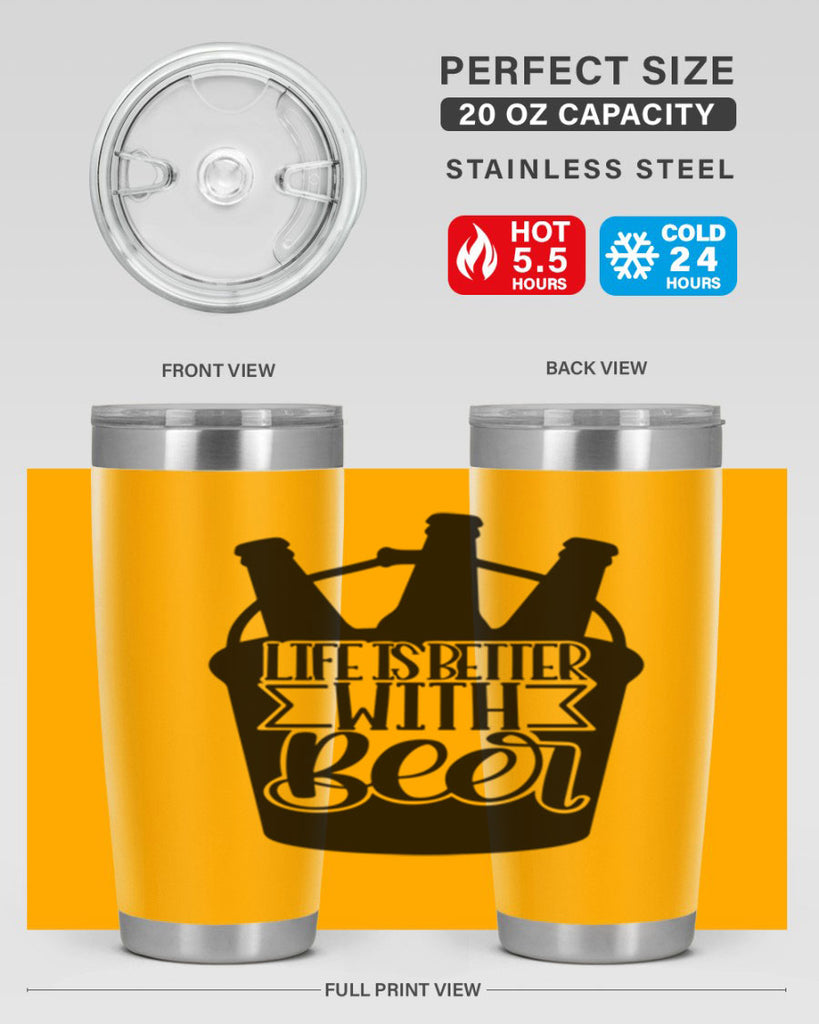 life is better with beer 27#- beer- Tumbler