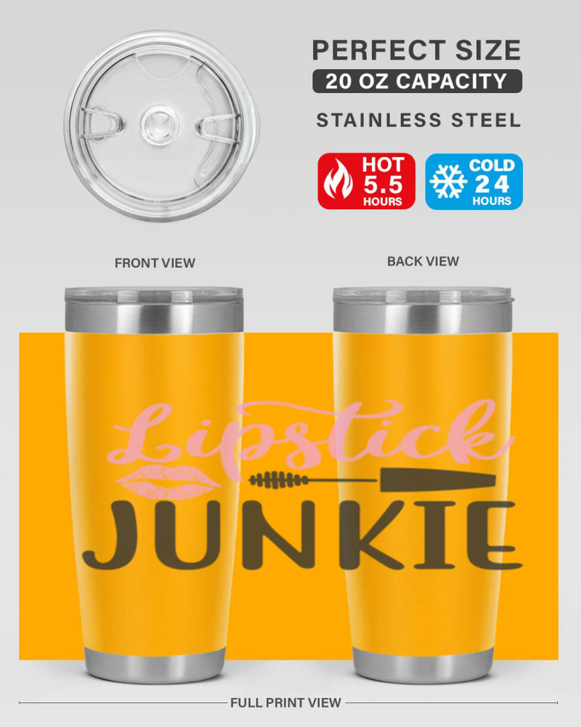 lipstick junkie Style 154#- make up- Tumbler