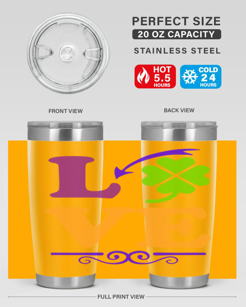 love 18#- mardi gras- Tumbler