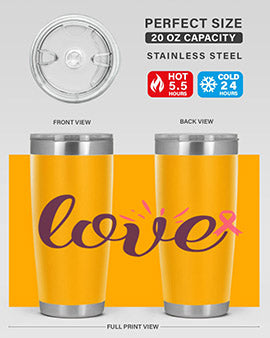 love Style 7#- breast cancer- Tumbler