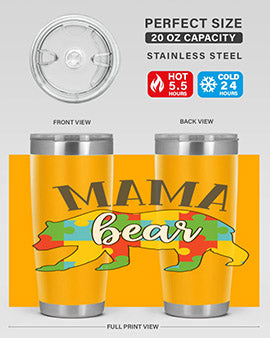 mama bear Style 32#- autism- Tumbler