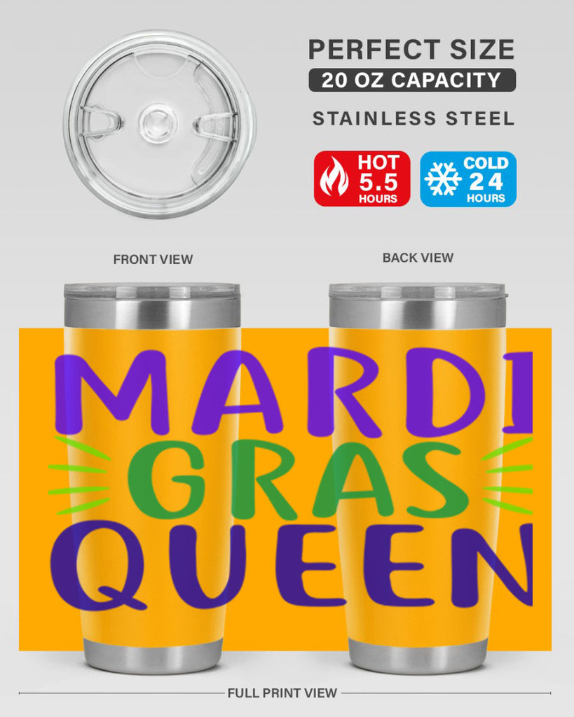 mardi gras queen 7#- mardi gras- Tumbler