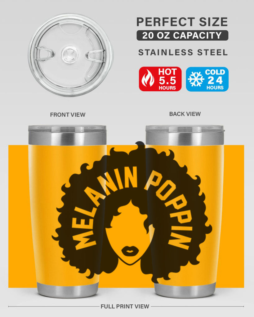 melanin poppin 85#- black words phrases- Cotton Tank