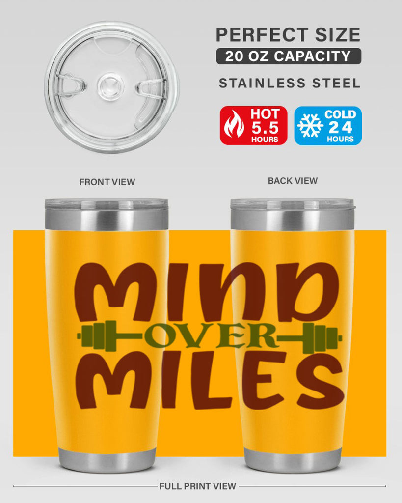 mind over miles 29#- gym- Tumbler