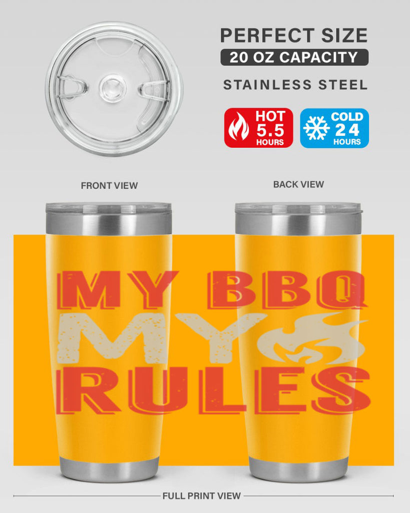 my bbq my rule 22#- bbq- Tumbler