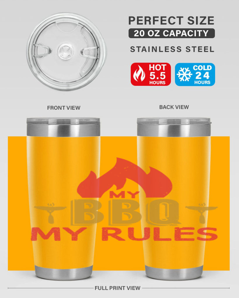 my bbq my ruless 21#- bbq- Tumbler