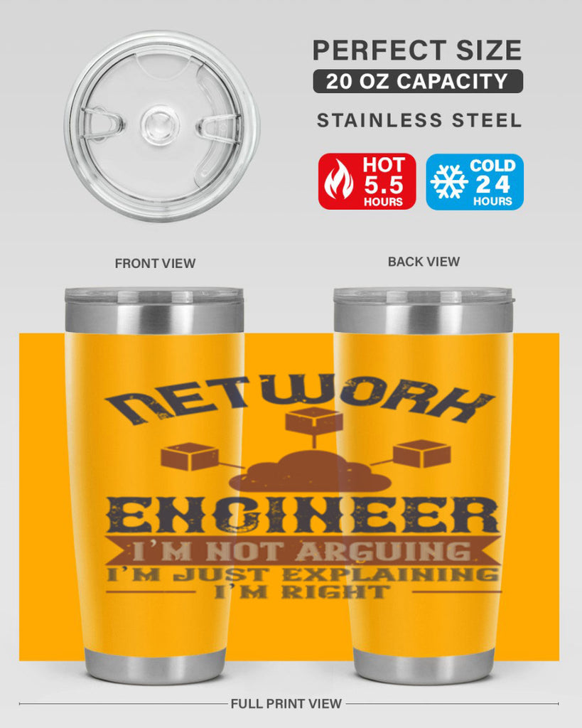 network engineer I am not arguing Im just explaining im right Style 42#- engineer- tumbler