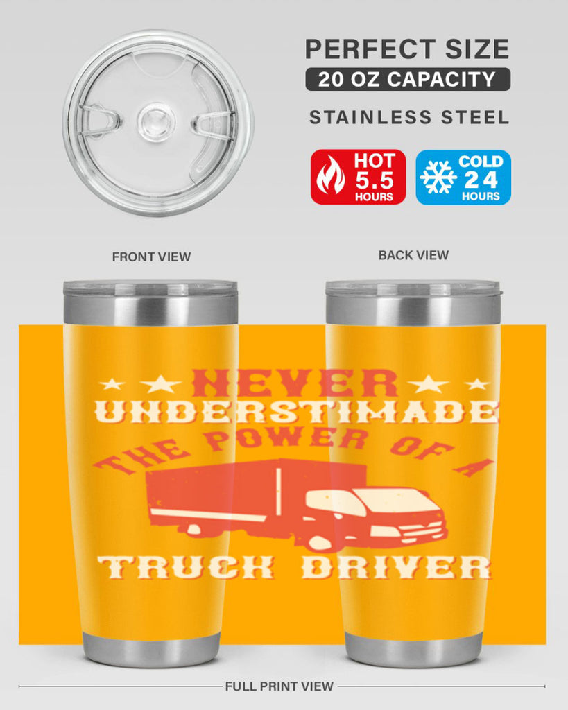 never understimade the power of a truck driver Style 27#- truck driver- tumbler