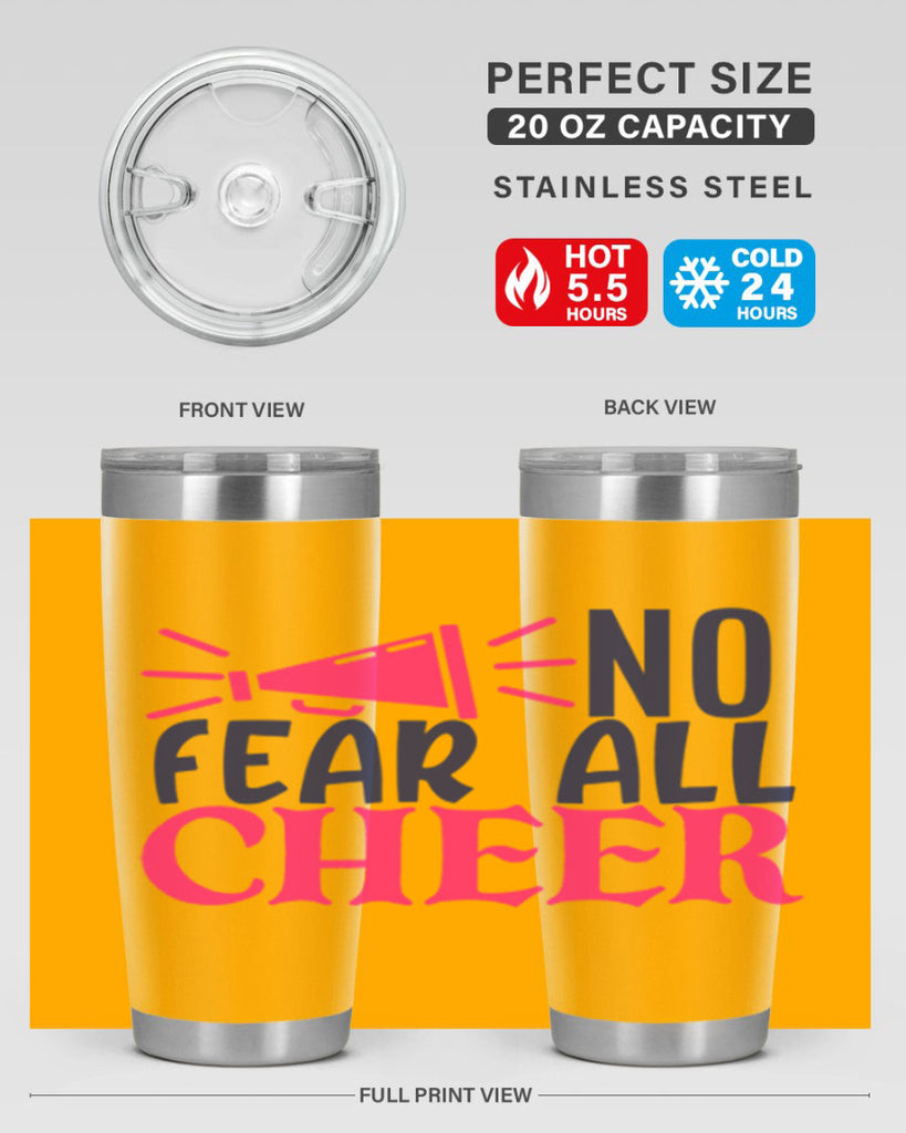 no fear all cheer 1739#- cheer- Tumbler