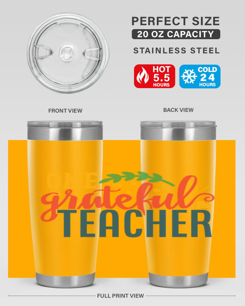 one grateful teacher Style 167#- teacher- tumbler