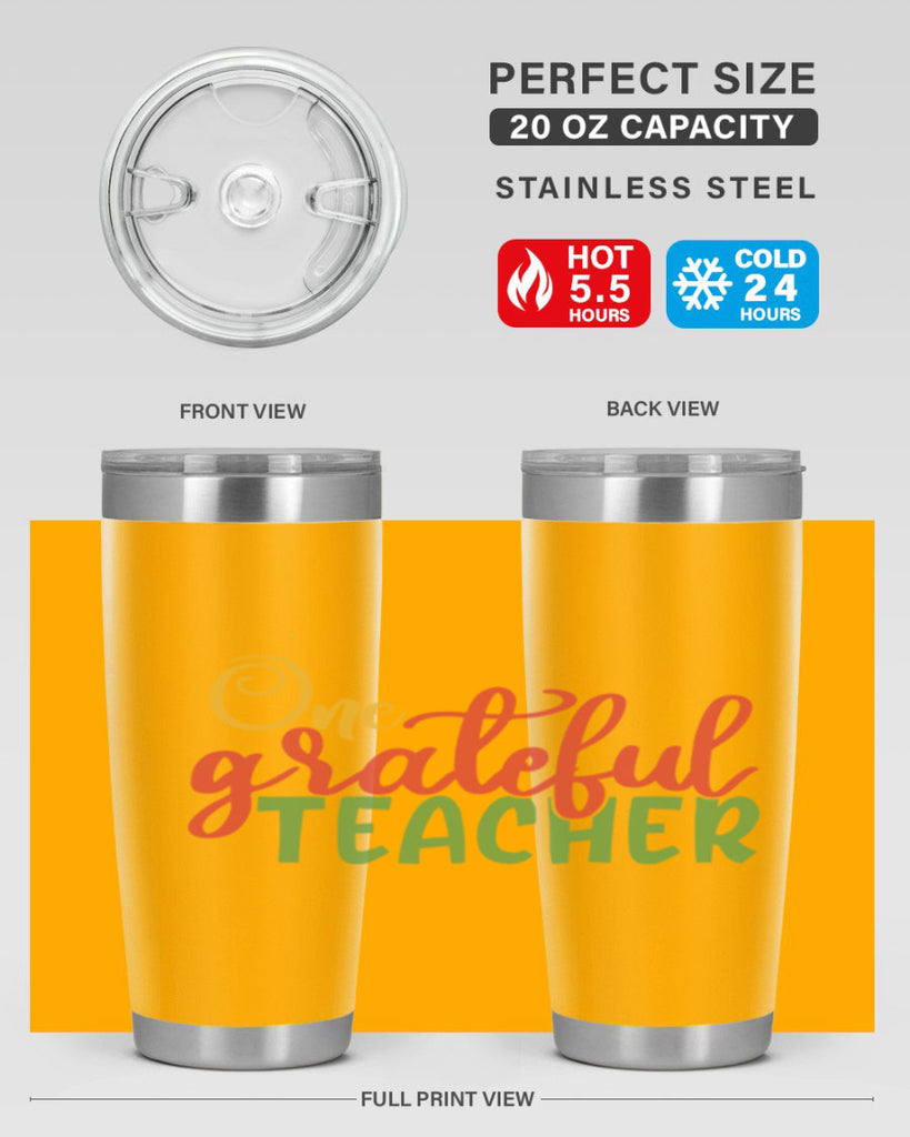 one grateful teacher Style 168#- teacher- tumbler