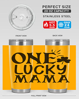 one lucky mama Style 34#- autism- Tumbler