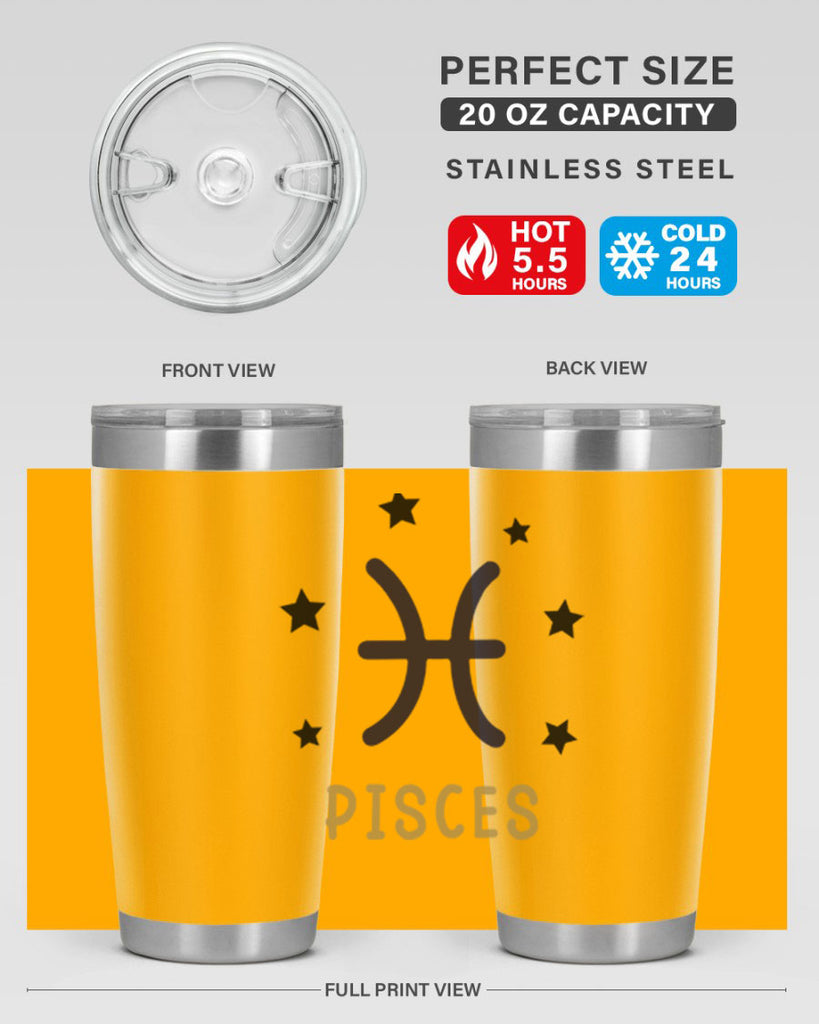 pisces 355#- zodiac- Tumbler