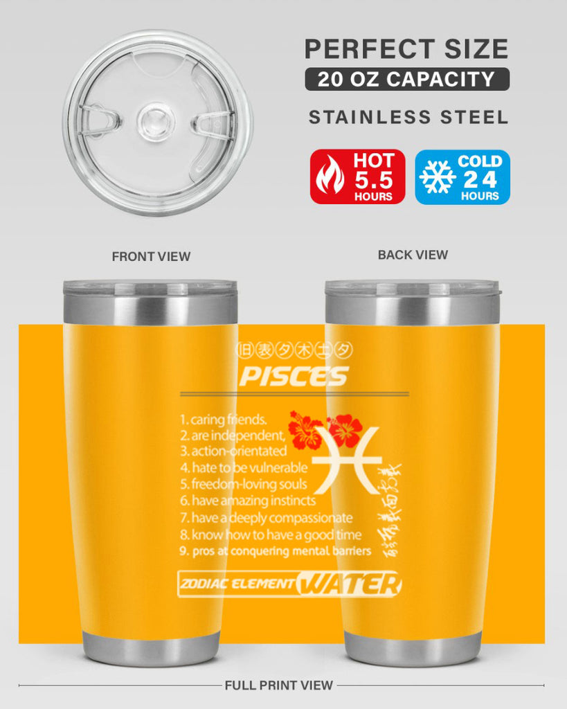 pisces 356#- zodiac- Tumbler