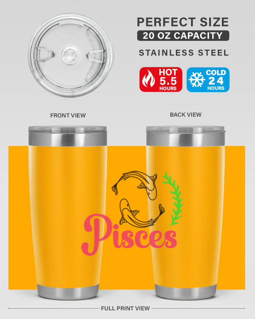 pisces 372#- zodiac- Tumbler