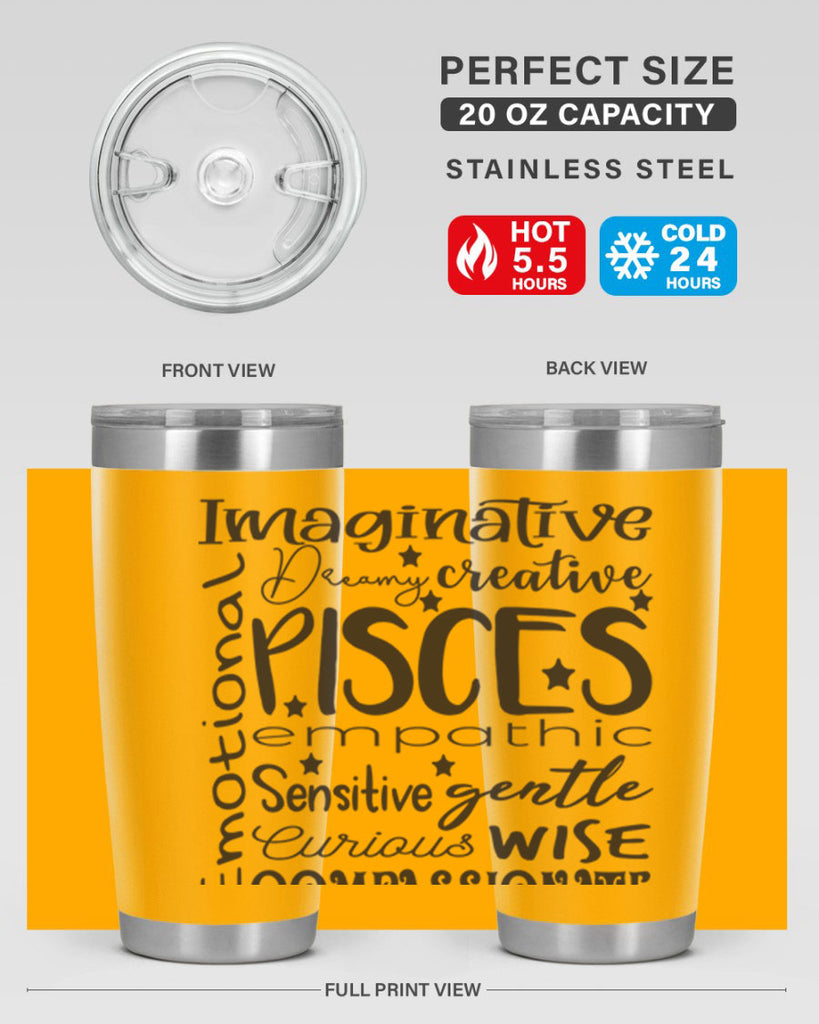 pisces 570#- zodiac- Tumbler