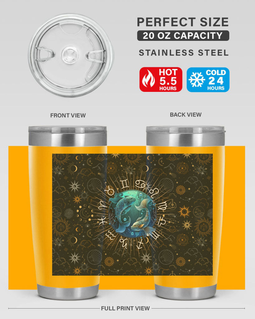 pisces Straight 366#- zodiac- Tumbler