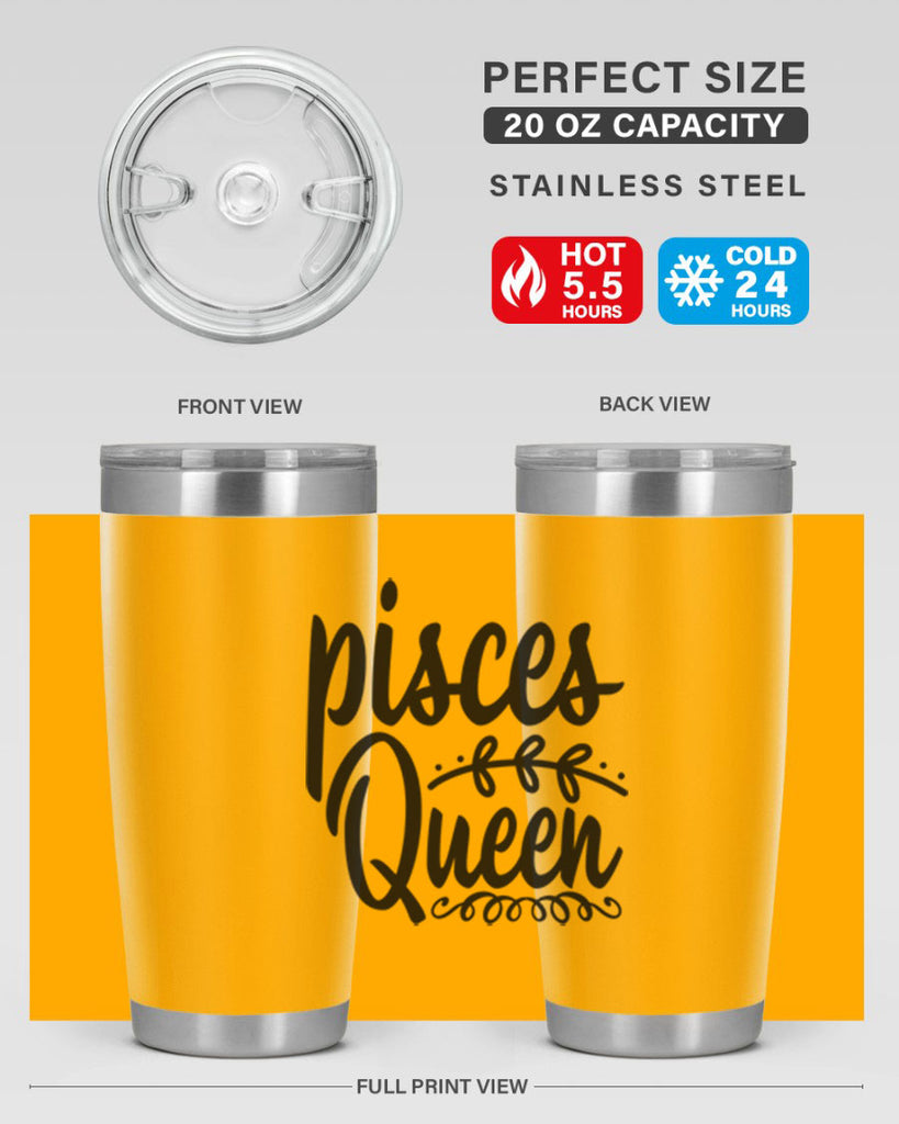 pisces queen 378#- zodiac- Tumbler